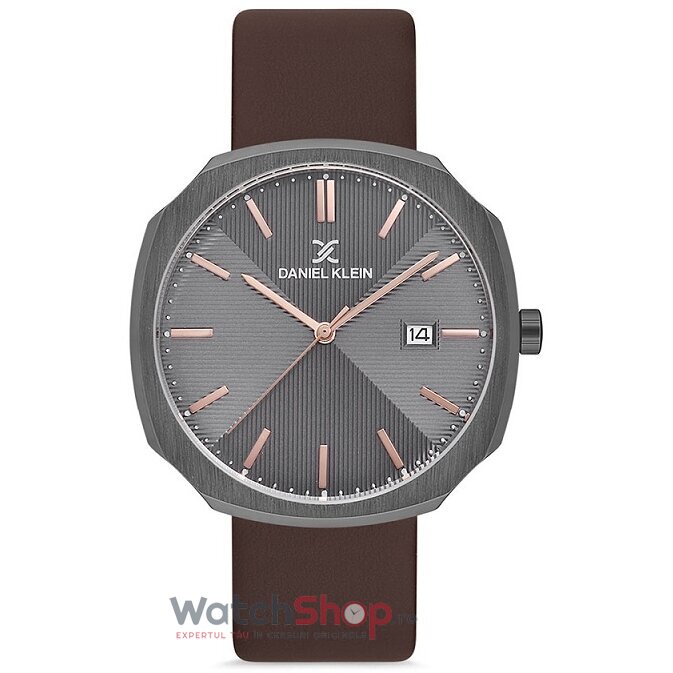 Ceas de Mana Daniel Klein Casual Antracit FIORD DK.1.12653.7 pentru Barbati cu Comanda Online