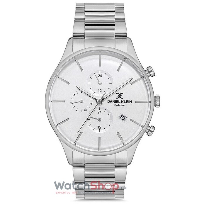 Ceas de Mana Daniel Klein Casual Argintiu EXCLUSIVE DK.1.12601.1 pentru Barbati cu Comanda Online