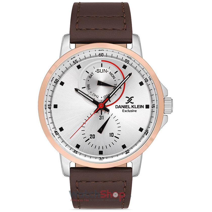 Ceas de Mana Daniel Klein Casual Argintiu EXCLUSIVE DK.1.12854.5 pentru Barbati cu Comanda Online