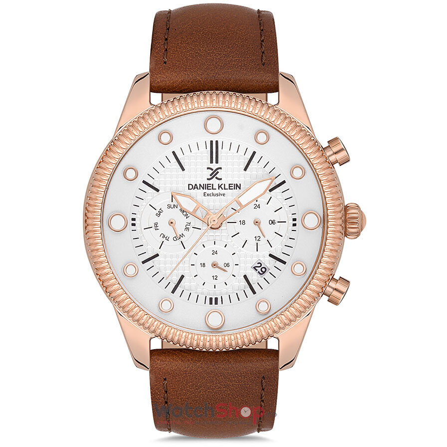 Ceas de Mana Daniel Klein Casual Gri Exclusive DK.1.12723.5 pentru Barbati cu Comanda Online