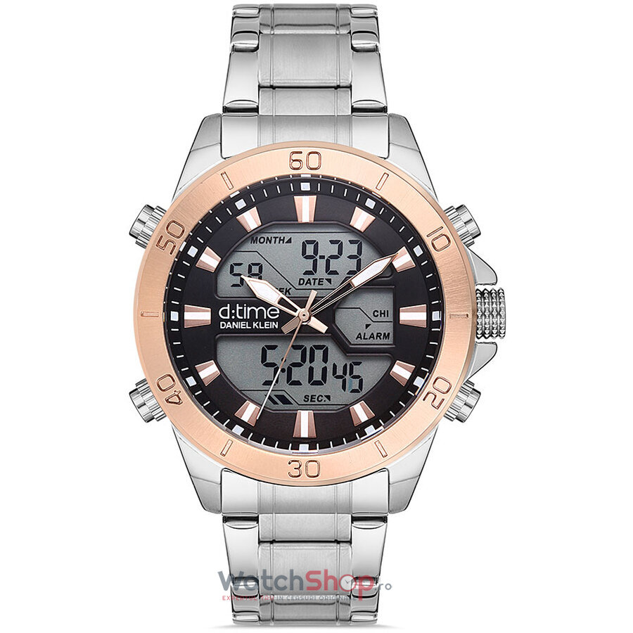 Ceas de Mana Daniel Klein Casual Negru D TIME DK.1.12884.5 pentru Barbati cu Comanda Online