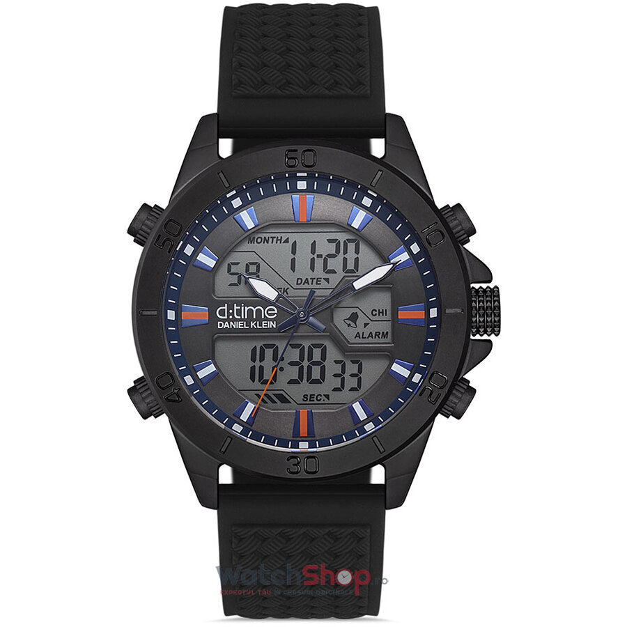 Ceas de Mana Daniel Klein Casual Negru D TIME DK.1.12885.5 pentru Barbati cu Comanda Online