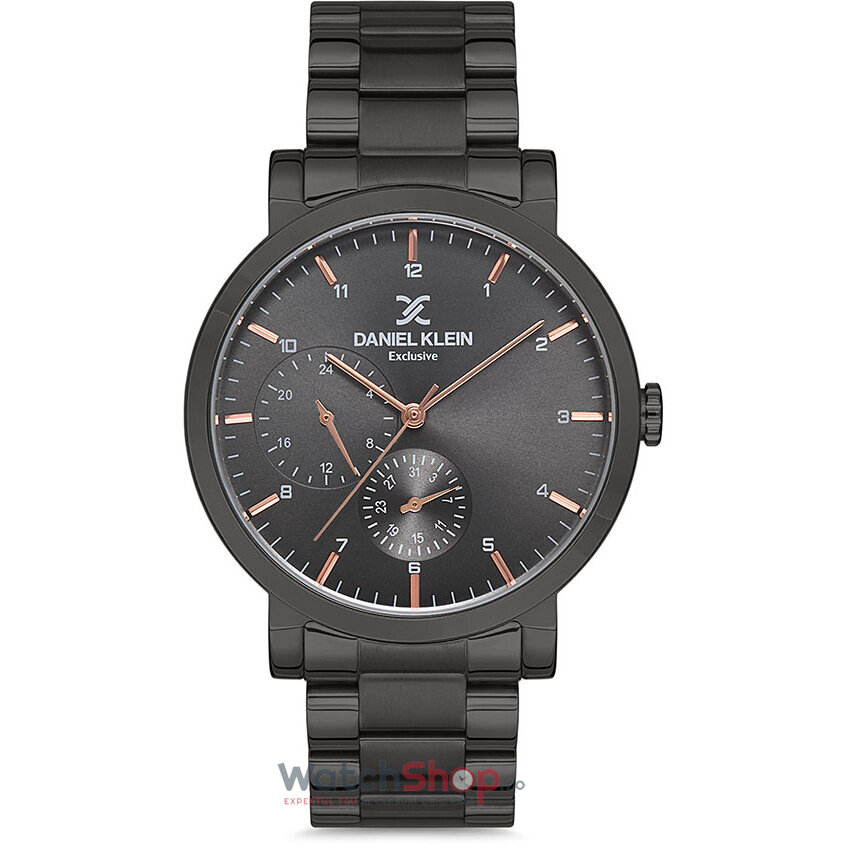 Ceas de Mana Daniel Klein Casual Negru EXCLUSIVE DK.1.12725.6 pentru Barbati cu Comanda Online