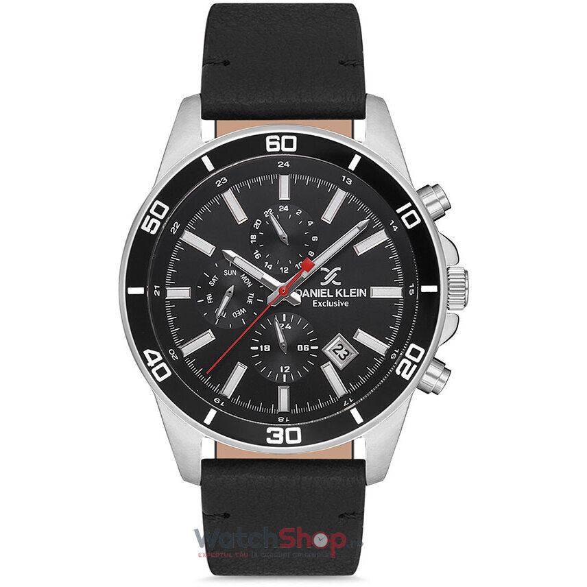 Ceas de Mana Daniel Klein Casual Negru EXCLUSIVE DK.1.12736.2 pentru Barbati cu Comanda Online