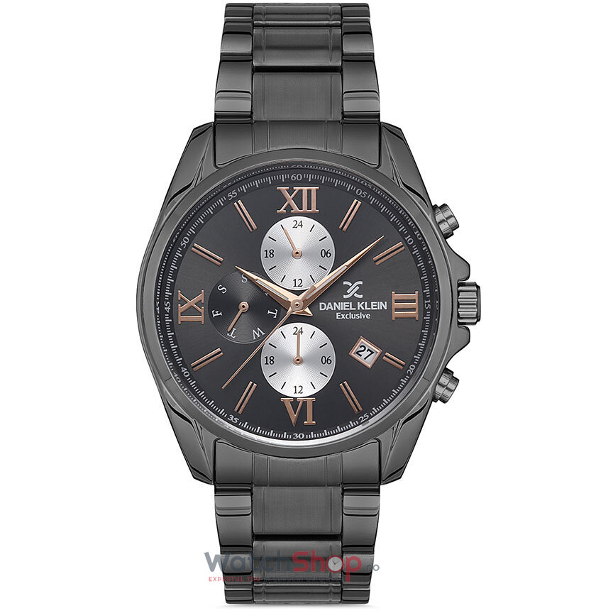 Ceas de Mana Daniel Klein Casual Negru EXCLUSIVE DK.1.12808.3 pentru Barbati cu Comanda Online