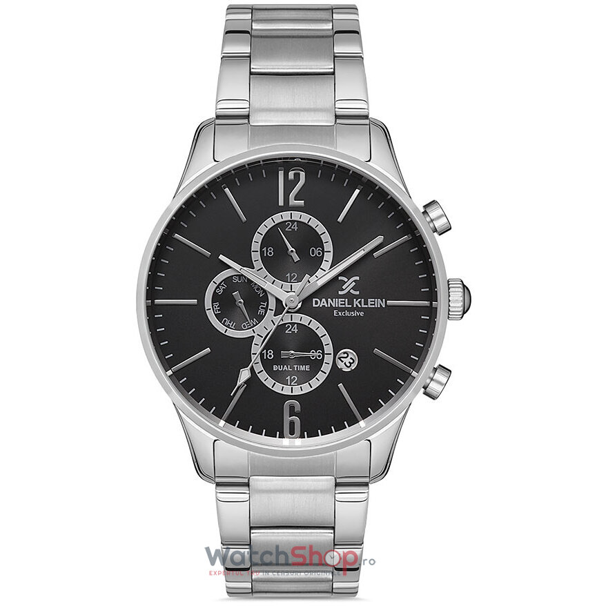 Ceas de Mana Daniel Klein Casual Negru EXCLUSIVE DK.1.12824.2 pentru Barbati cu Comanda Online