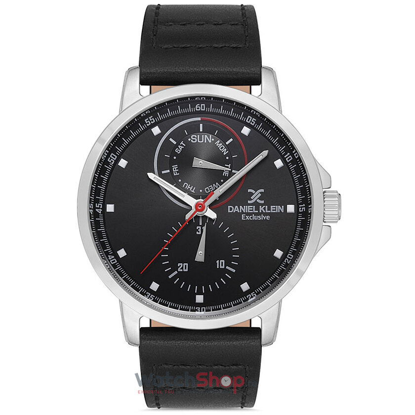 Ceas de Mana Daniel Klein Casual Negru EXCLUSIVE DK.1.12854.2 pentru Barbati cu Comanda Online