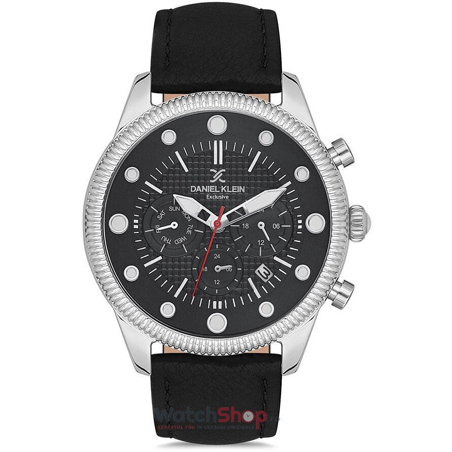 Ceas de Mana Daniel Klein Casual Negru Exclusive DK.1.12723.1 pentru Barbati cu Comanda Online