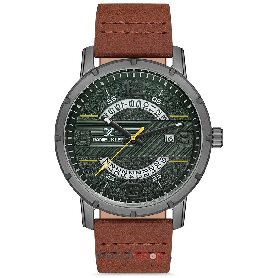 Ceas de Mana Daniel Klein Casual Verde PREMIUM DK.1.12615.6 pentru Barbati cu Comanda Online