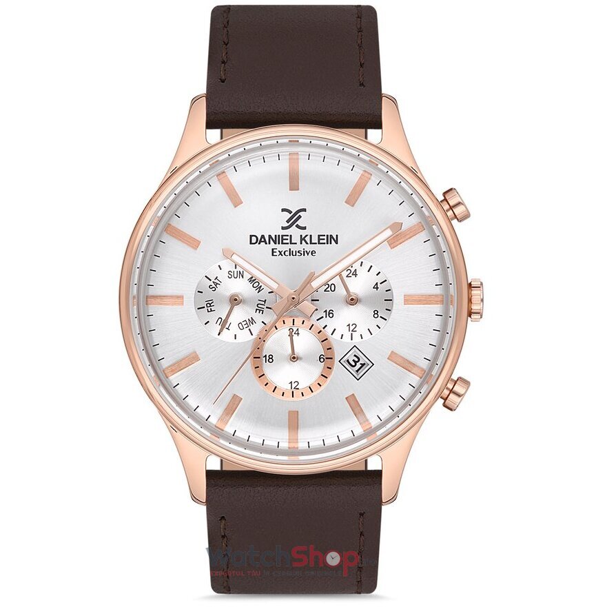 Ceas de Mana Daniel Klein Elegant Gri EXCLUSIVE DK.1.12753.6 pentru Barbati cu Comanda Online