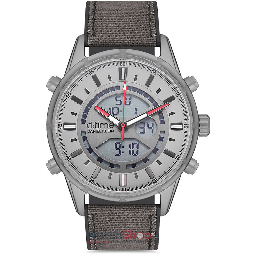 Ceas de Mana Daniel Klein Sport Gri D TIME DK.1.12635.2 pentru Barbati cu Comanda Online