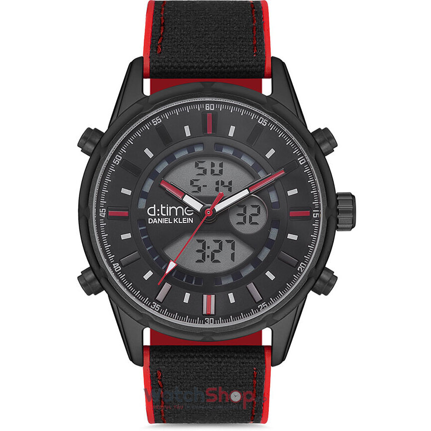 Ceas de Mana Daniel Klein Sport Negru D TIME DK.1.12635.1 pentru Barbati cu Comanda Online