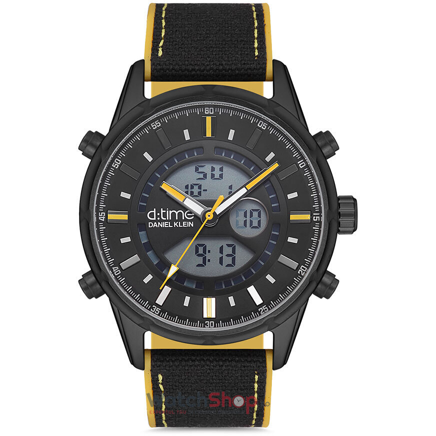 Ceas de Mana Daniel Klein Sport Negru D TIME DK.1.12635.6 pentru Barbati cu Comanda Online