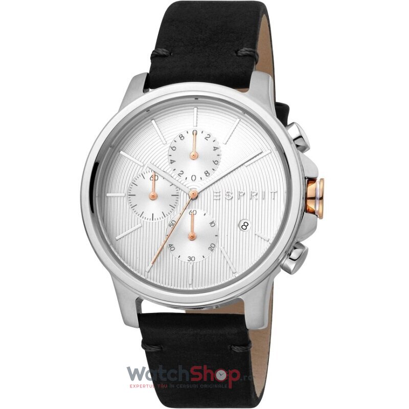 Ceas de Mana ESPRIT Casual Argintiu COURSE CHRONO ES1G155L0015 Cronograf pentru Barbati cu Comanda Online