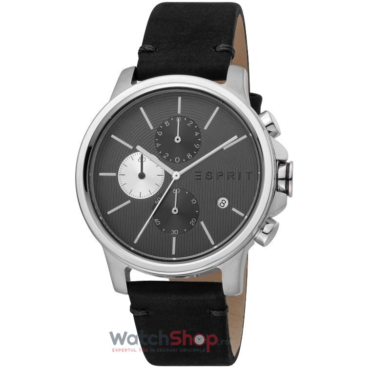 Ceas de Mana ESPRIT Casual Argintiu COURSE CHRONO ES1G155L0025 Cronograf pentru Barbati cu Comanda Online