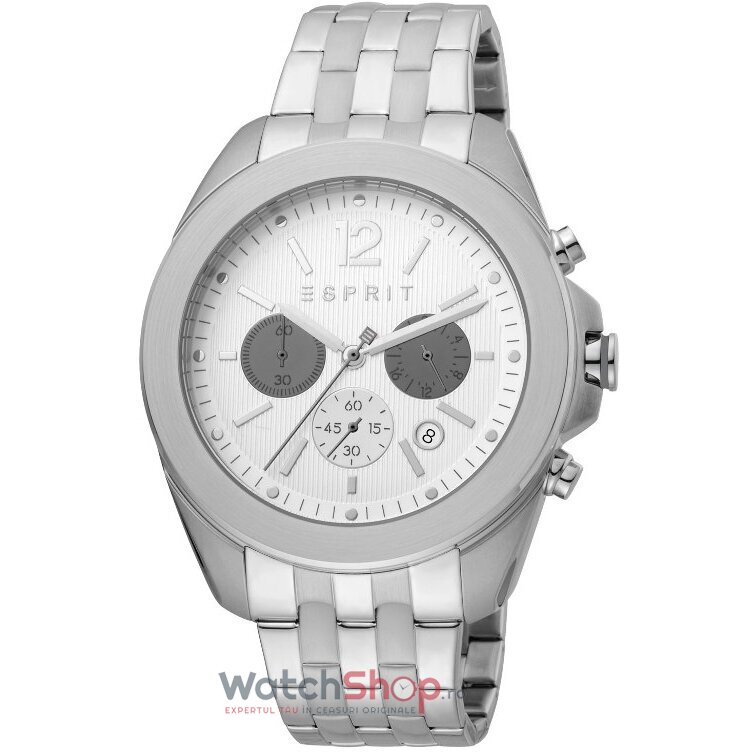 Ceas de Mana ESPRIT Casual Argintiu FIELD CHRONO ES1G159M0055 Cronograf pentru Barbati cu Comanda Online