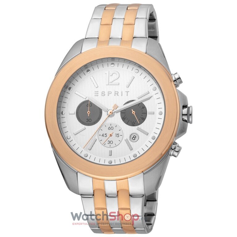 Ceas de Mana ESPRIT Casual Argintiu FIELD CHRONO ES1G159M0095 Cronograf pentru Barbati cu Comanda Online