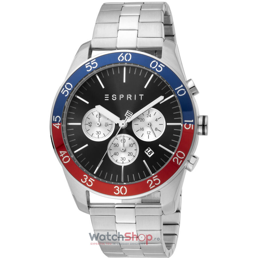 Ceas de Mana ESPRIT Sport Negru JORDAN ES1G204M0085 Cronograf pentru Barbati cu Comanda Online