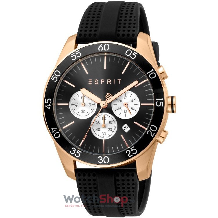 Ceas de Mana ESPRIT Sport Negru JORDAN ES1G204P0065 Cronograf pentru Barbati cu Comanda Online