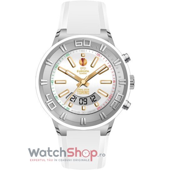 Ceas de Mana Jacques Lemans Casual Alb U-50B pentru Barbati cu Comanda Online