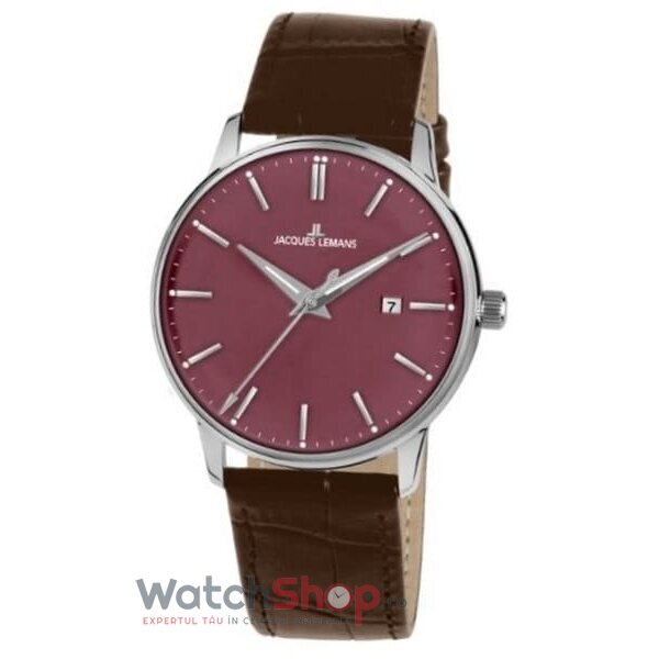 Ceas de Mana Jacques Lemans Casual Visiniu 1-213E pentru Barbati cu Comanda Online