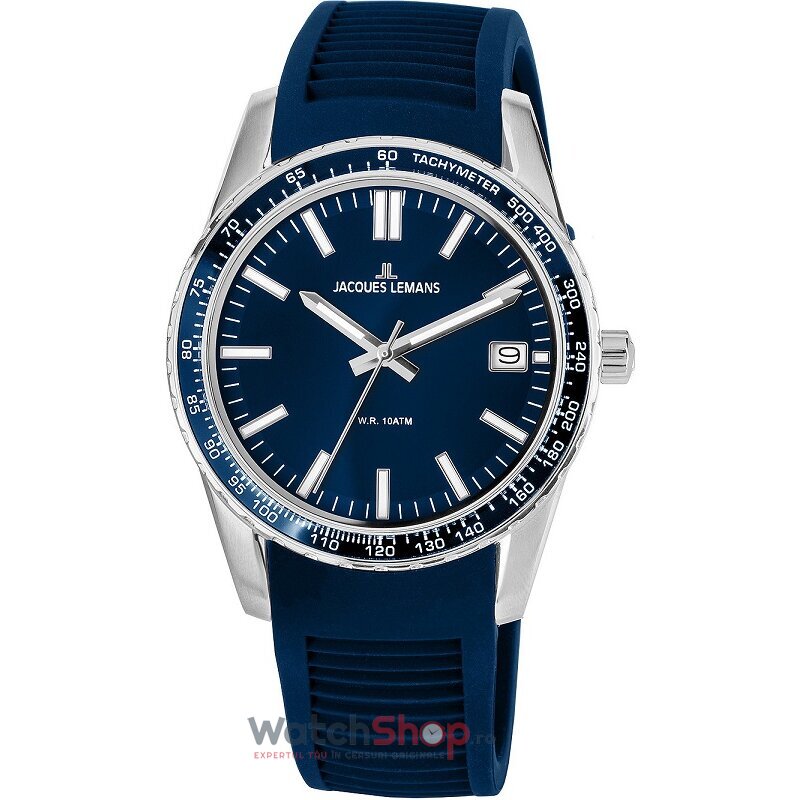 Ceas de Mana Jacques Lemans Sport Albastru LIVERPOOL 1-2060C pentru Barbati cu Comanda Online