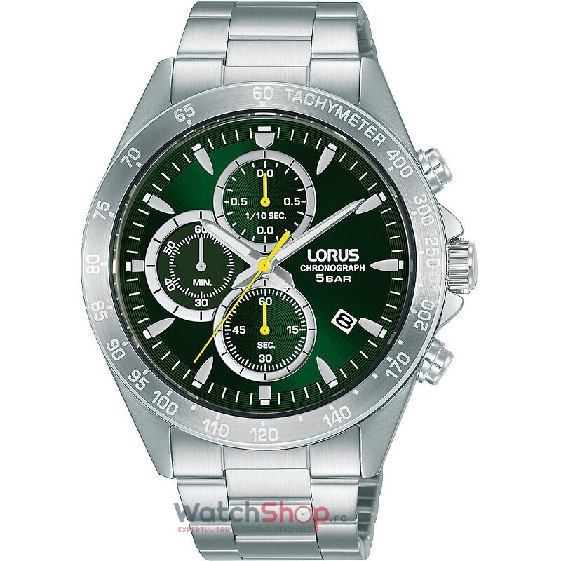 Ceas de Mana Lorus Sport Verde RM367GX9 Cronograf pentru Barbati cu Comanda Online