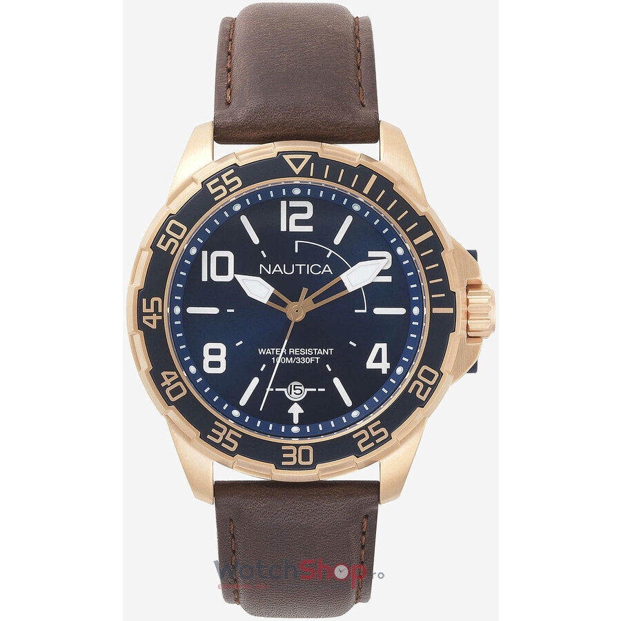 Ceas de Mana Nautica Sport Bleumarin Pilot House NAPPLH003 pentru Barbati cu Comanda Online