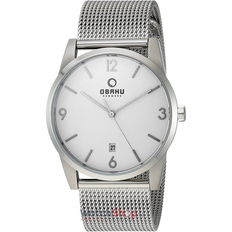 Ceas de Mana Obaku Casual Alb STEN V169GDCIMC pentru Barbati cu Comanda Online