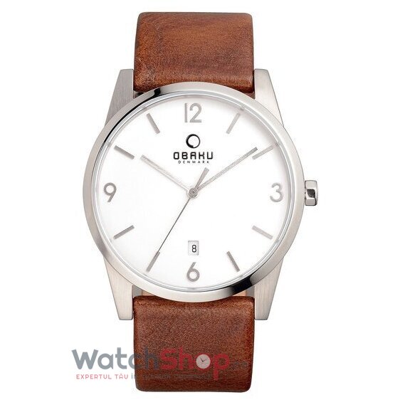 Ceas de Mana Obaku Casual Alb STEN V169GDCIRN pentru Barbati cu Comanda Online