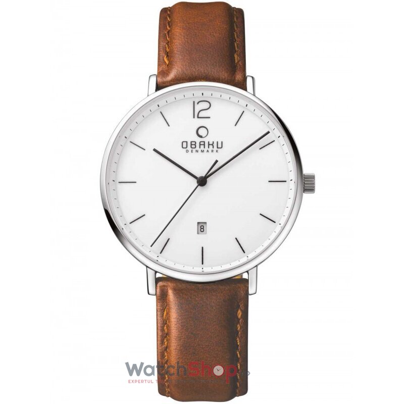 Ceas de Mana Obaku Casual Alb TOFT V181GDCWRN pentru Barbati cu Comanda Online