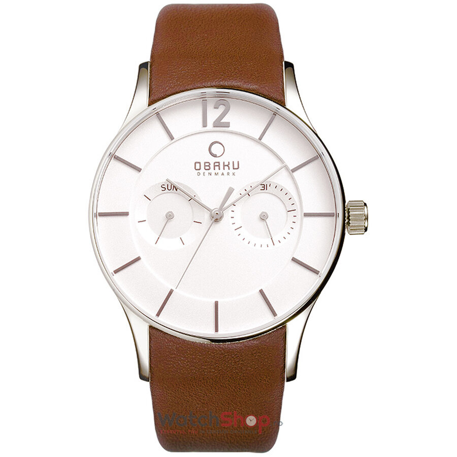 Ceas de Mana Obaku Casual Alb VILD V175GMCIRN pentru Barbati cu Comanda Online