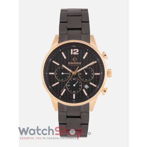 Ceas de Mana Obaku Casual Negru SKOV V205GUVBSB pentru Barbati cu Comanda Online