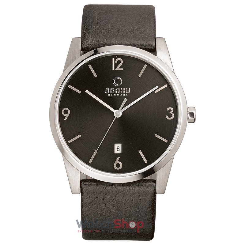 Ceas de Mana Obaku Casual Negru STEN V169GDCBRB pentru Barbati cu Comanda Online