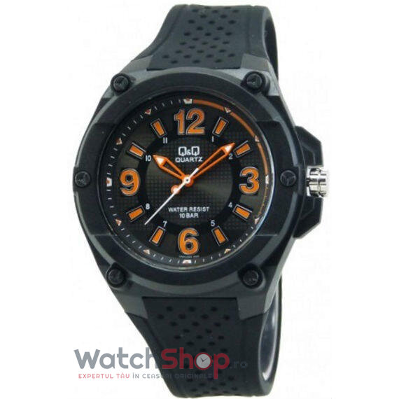 Ceas de Mana Q&Q Casual-Sport Negru VR50J004Y pentru Barbati cu Comanda Online