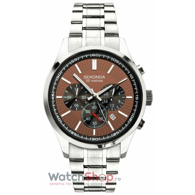 Ceas de Mana Sekonda Casual Maro 1859 Dual Time pentru Barbati cu Comanda Online