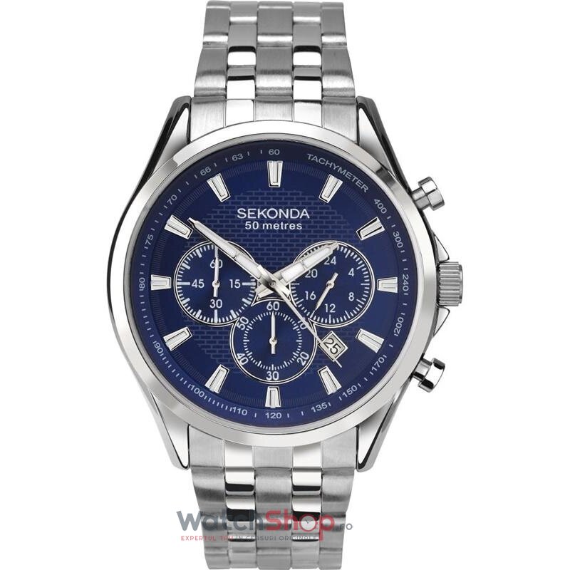 Ceas de Mana Sekonda Casual-Sport Albastru 1393 pentru Barbati cu Comanda Online