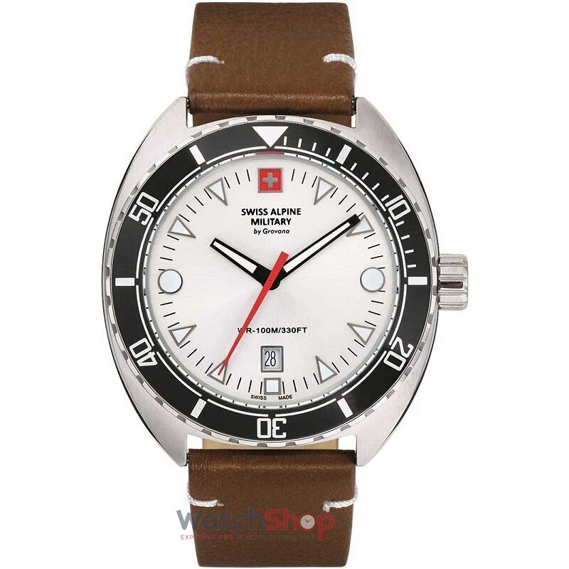 Ceas de Mana Swiss Alpine Military Sport Alb BY GROVANA SAM7066.1532 pentru Barbati cu Comanda Online