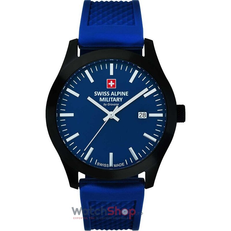 Ceas de Mana Swiss Alpine Military Sport Albastru BY GROVANA SAM7055.1875 pentru Barbati cu Comanda Online