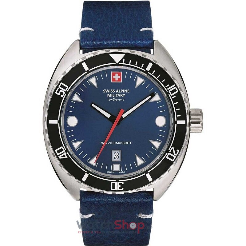 Ceas de Mana Swiss Alpine Military Sport Albastru BY GROVANA SAM7066.1535 pentru Barbati cu Comanda Online