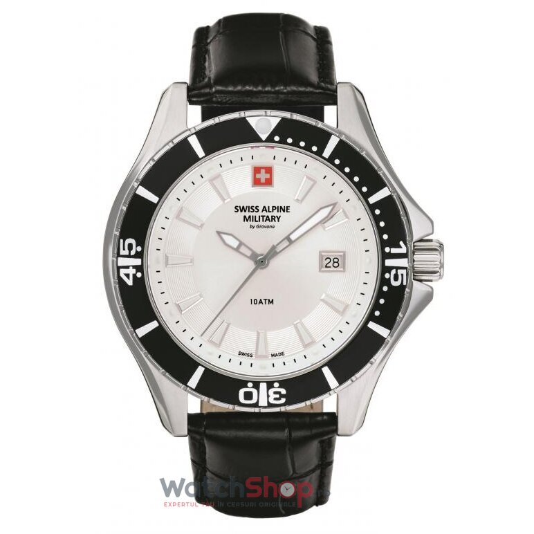 Ceas de Mana Swiss Alpine Military Sport Argintiu BY GROVANA SAM7040.1532 pentru Barbati cu Comanda Online