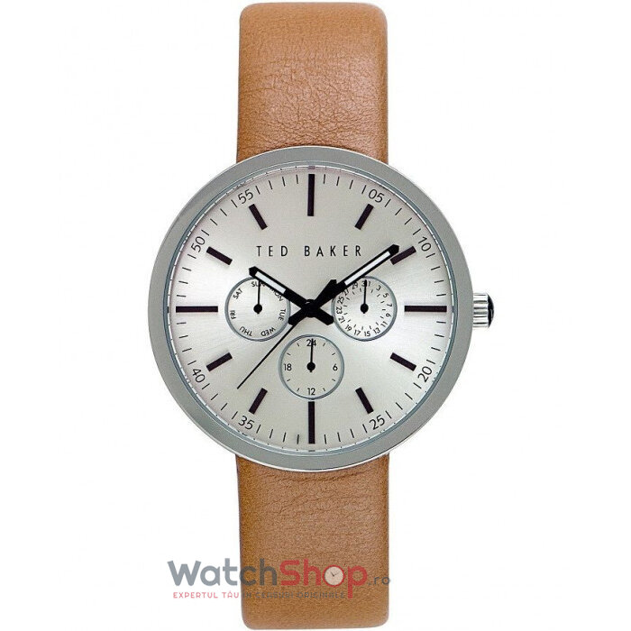 Ceas de Mana Ted Baker Elegant Argintiu JACK 10026558 pentru Barbati cu Comanda Online