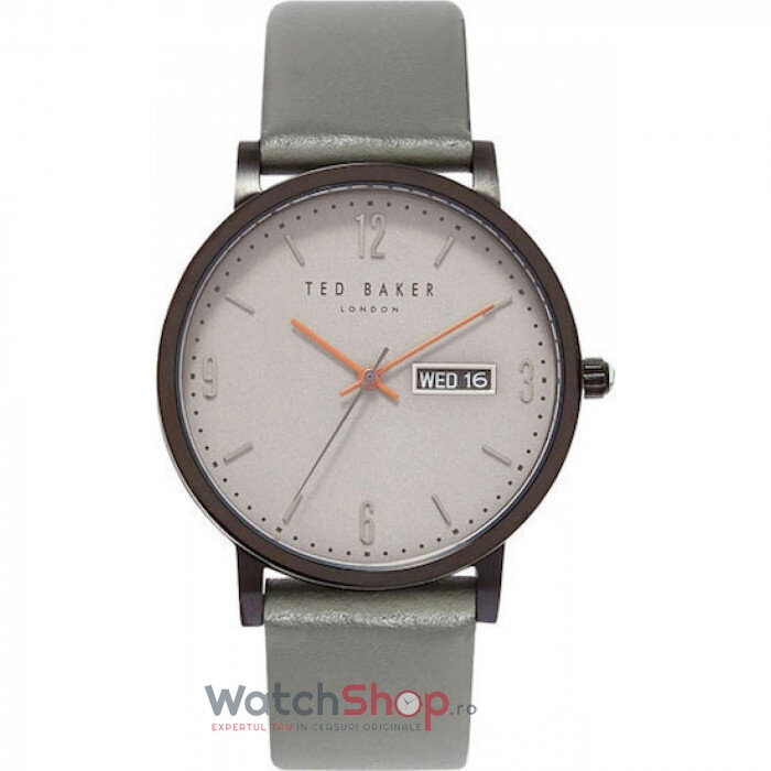 Ceas de Mana Ted Baker Elegant Gri GRANT TE15196011 pentru Barbati cu Comanda Online