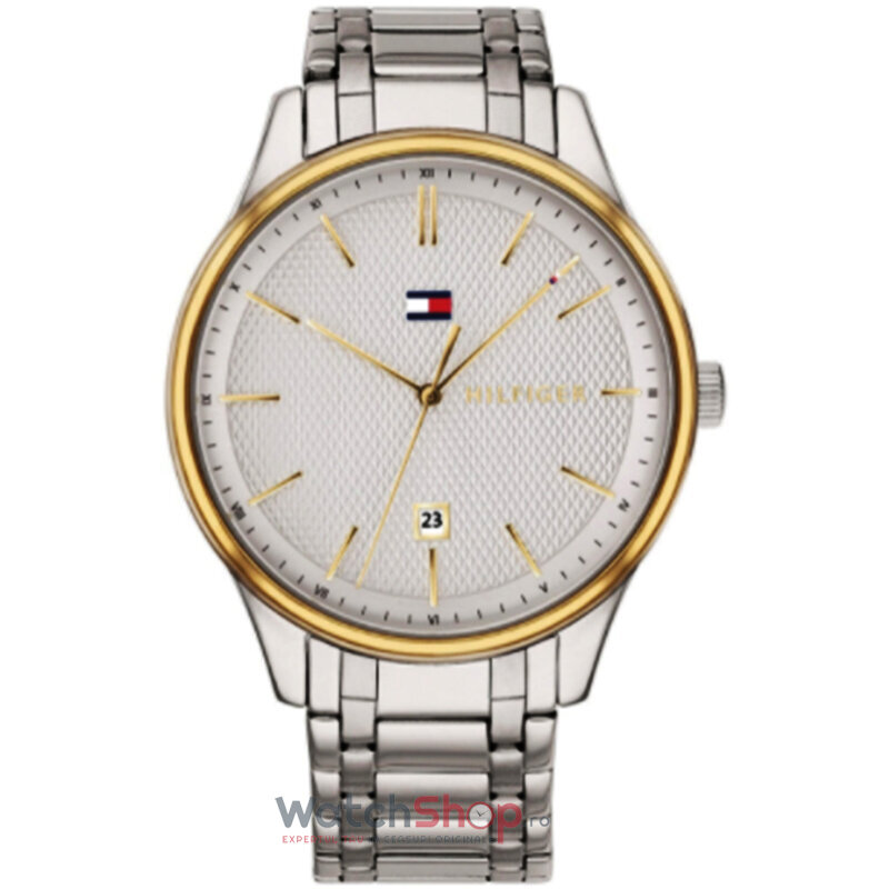 Ceas de Mana Tommy Hilfiger Casual Alb Damon 1791491 pentru Barbati cu Comanda Online