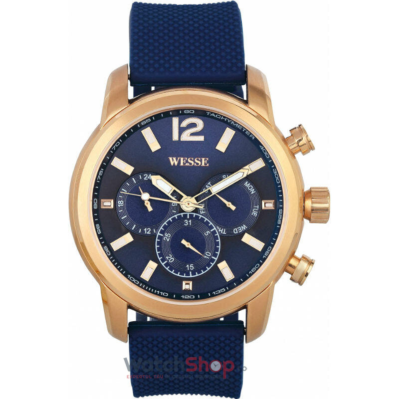 Ceas de Mana WESSE Casual Albastru FESTIVE WWG200905 pentru Barbati cu Comanda Online