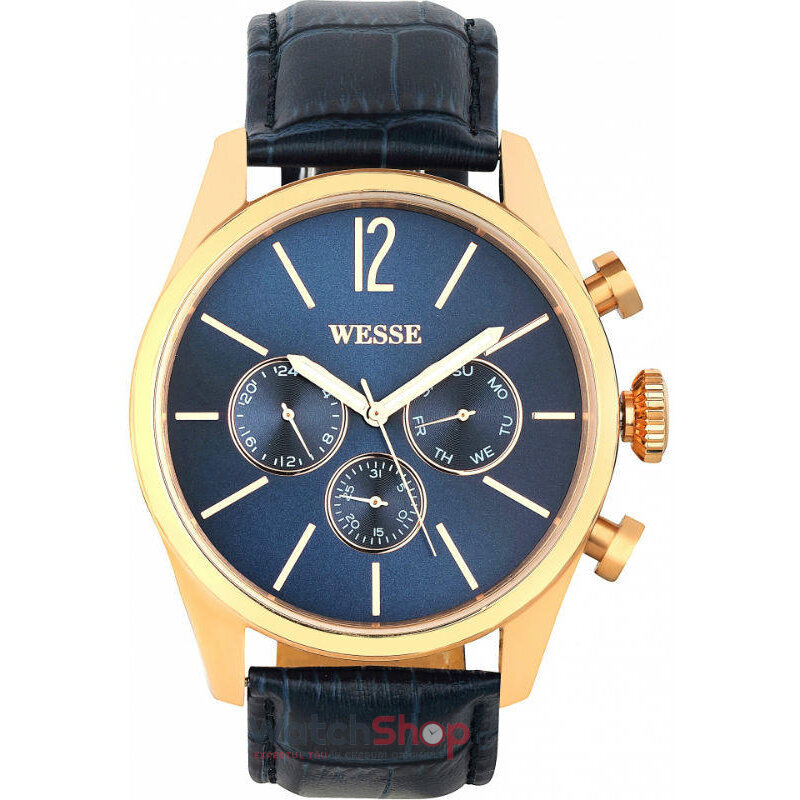 Ceas de Mana WESSE Casual Albastru REFINED WWG200101 pentru Barbati cu Comanda Online