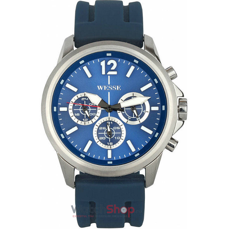 Ceas de Mana WESSE Casual Albastru WEEKENDER WWG400503S pentru Barbati cu Comanda Online