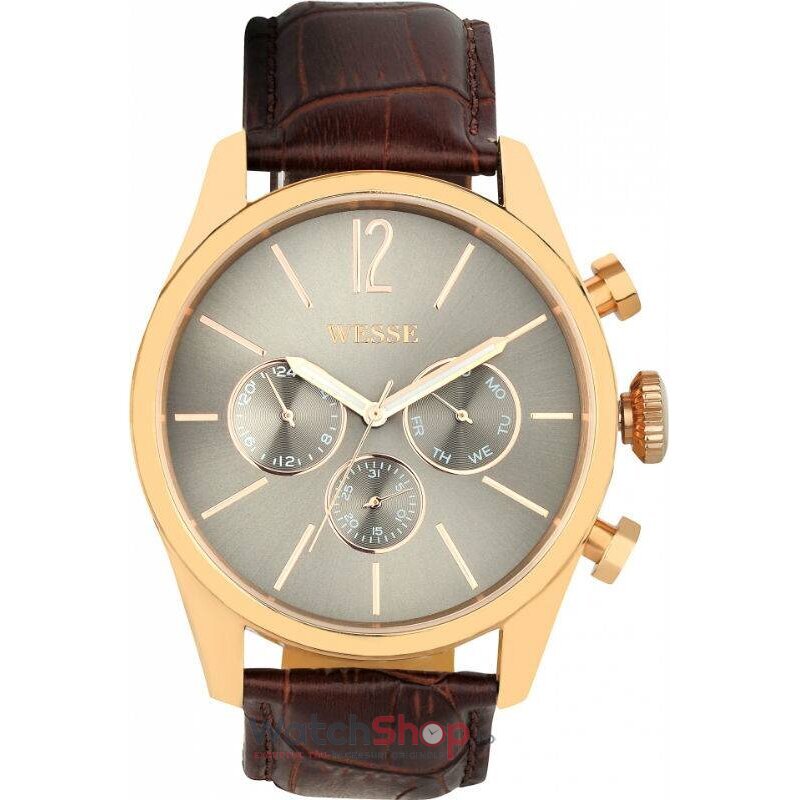 Ceas de Mana WESSE Casual Gri REFINED WWG200103 pentru Barbati cu Comanda Online