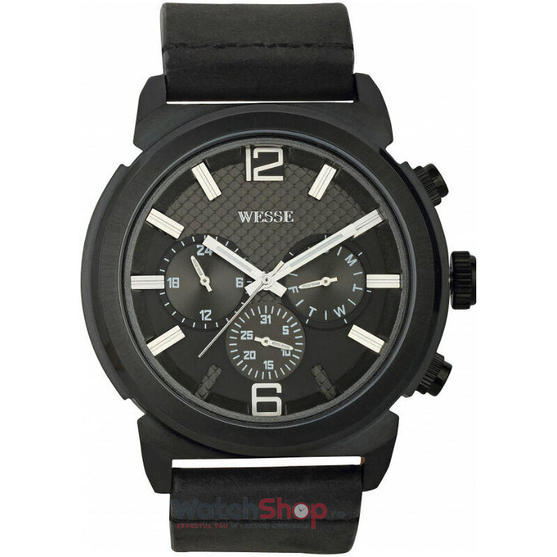 Ceas de Mana WESSE Casual Negru RUGGED WWG200402 pentru Barbati cu Comanda Online